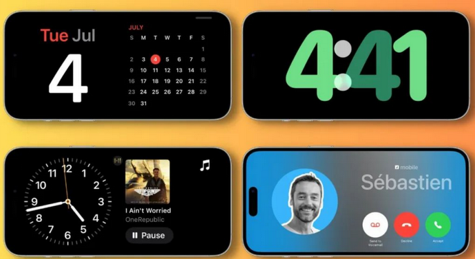 奉节苹果手机维修分享iOS17横屏充电待机显示有什么好处 