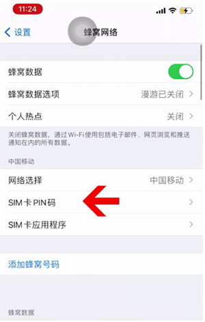 奉节苹果14维修网分享如何给iPhone14的SIM卡设置密码 