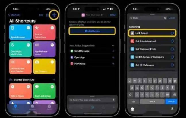 奉节苹果14锁屏维修店分享iPhone14升级iOS16.4后如何创建锁屏快捷方式 