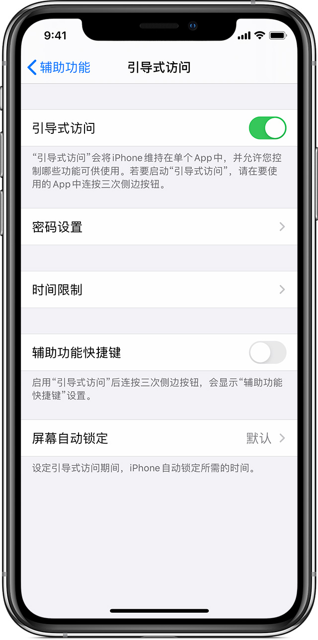 奉节苹果手机维修分享如何在 iPhone 上退出引导式访问 