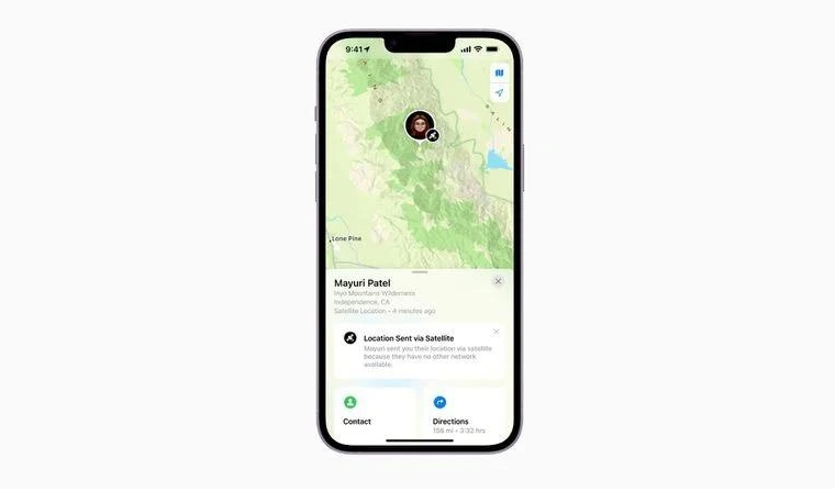 奉节苹果14维修分享iPhone14系列中 FindMy功能通过卫星分享位置方法教程 