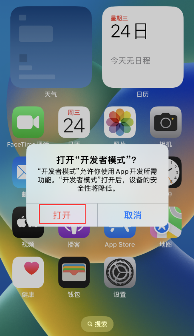 奉节苹果手机维修分享如何打开开发者模式 